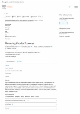Measuring Circular Economy