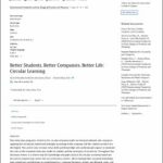Better Students, Better Companies, Better Life : Circular Learning