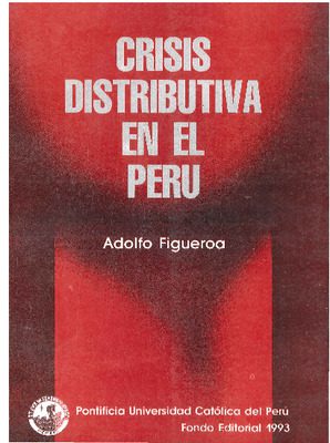 Crisis distributiva en el Perú