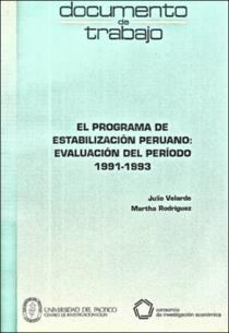El programa de estabilización peruano: evaluación del período 1991-1993