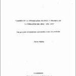 Cambios en la demarcación política y dinámica de la población del Perú: 1876-1972: una guía para comparaciones intercensales a nivel de provincias