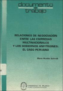 Relaciones de negociación entre las empresas multinacionales y los gobiernos anfitriones: el caso peruano