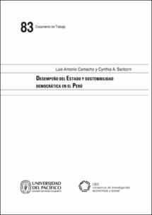 Desempeño del Estado y sostenibilidad democrática en el Perú