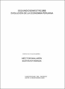 Informe de coyuntura: segundo semestre 1993: evolución de la economía peruana