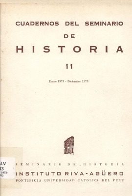 Cuadernos del Seminario de Historia No. 11