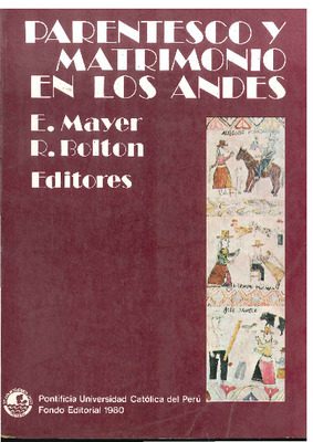 Parentesco y matrimonio en los Andes