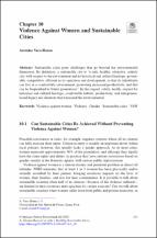 Violence Against Women and Sustainable Cities Violence Against Women and Sustainable Cities