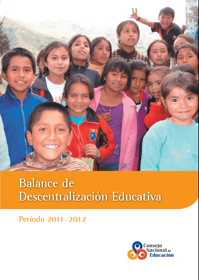 Balance de Descentralización Educativa : período 2011-2012