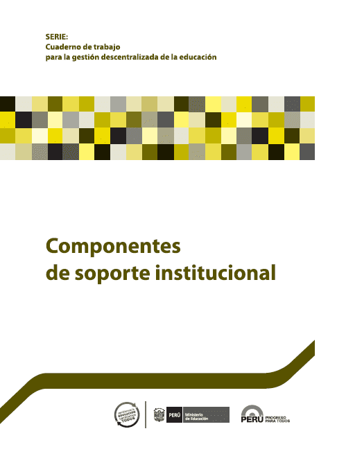 Componentes de soporte institucional Componentes de soporte institucional