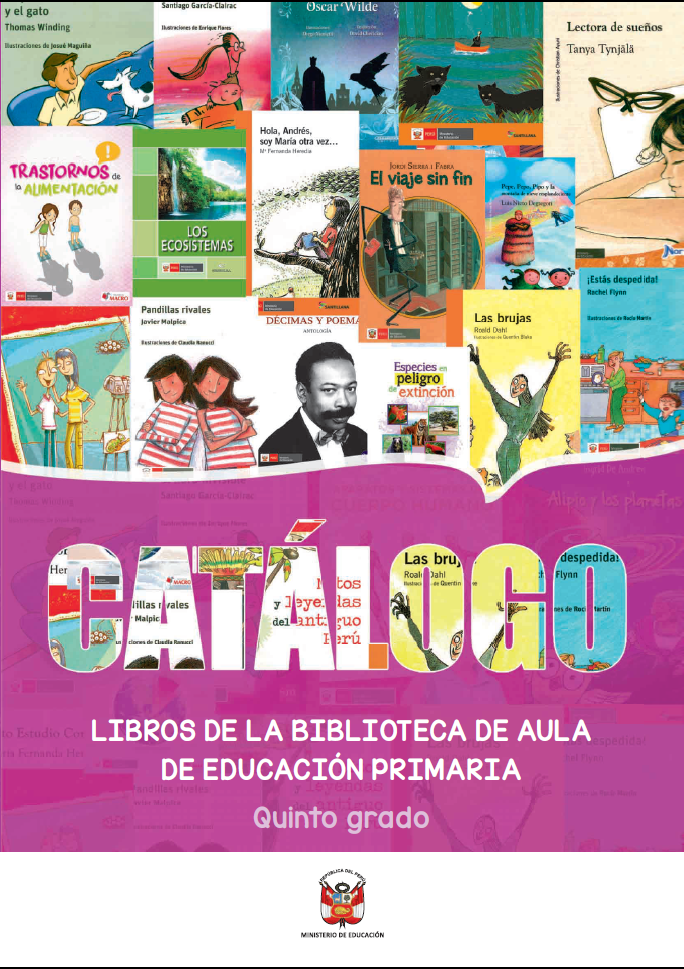 Fichas con orientaciones para el uso de los libros de la biblioteca de aula : quinto grado de Primaria