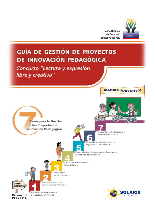 Guía de gestión de proyectos de innovación pedagógica : concurso Lectura y expresión libre y creativa