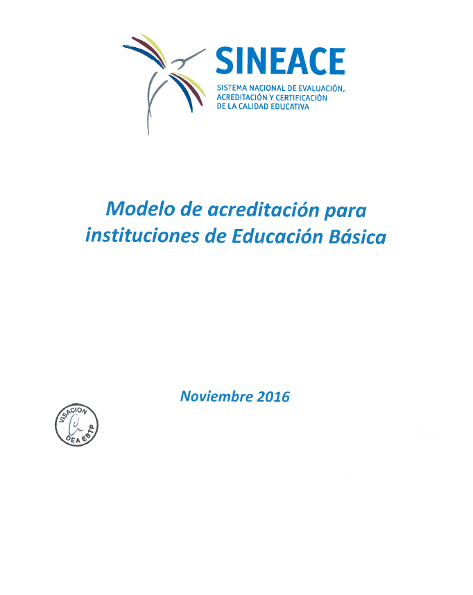 Modelo de acreditación para instituciones de Educación Básica