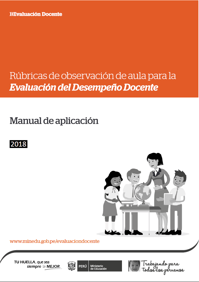 Rúbricas de observación de aula para la evaluación del desempeño docente : manual de aplicación